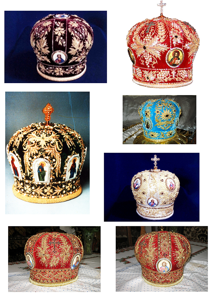 Митри. 1999—2008. Канітель, каміння, іконки